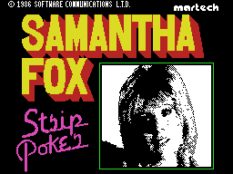 Samantha Fox Strip Poker 1986